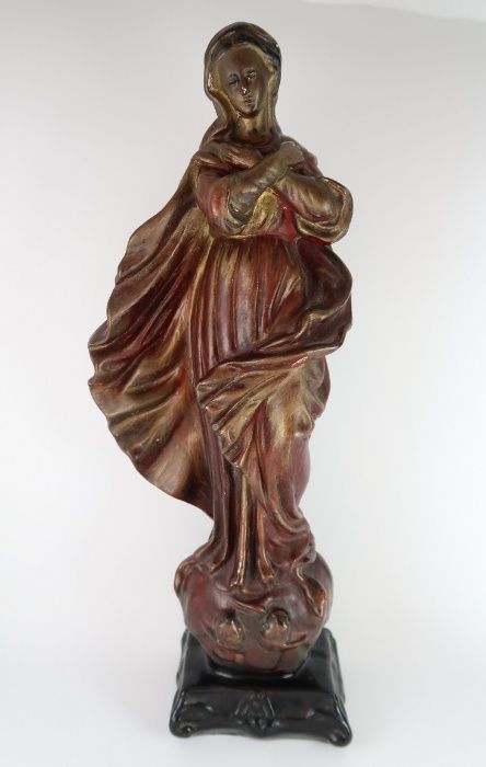 Estatueta de Imagem Antiga Religiosa 42 cm