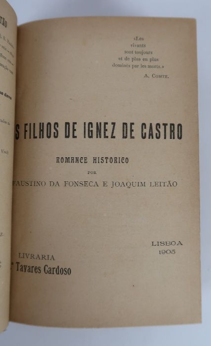 Os Filhos de Ignez de Castro: Romance Historico (1905)