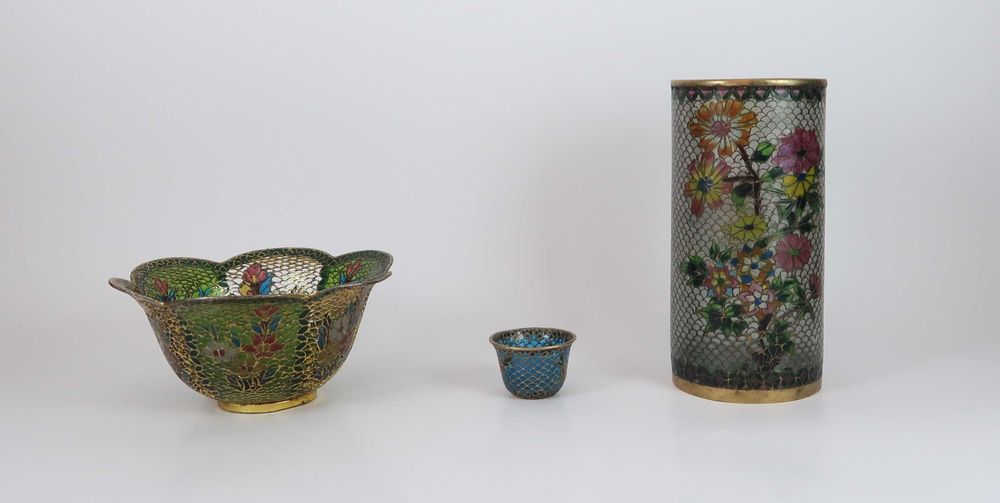 Chinese plique-a-jour transparency enamel, CADA