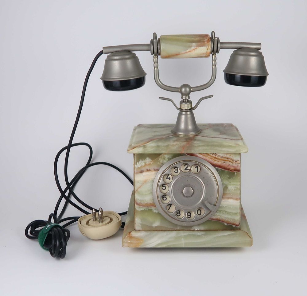 Telefone Antigo Italiano em Pedra Alabastro (Ref. 3)