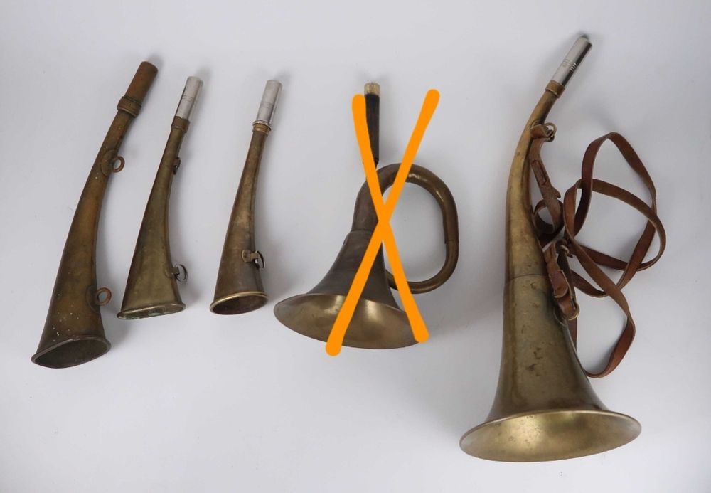 Cornetas de caça antigas, CADA
