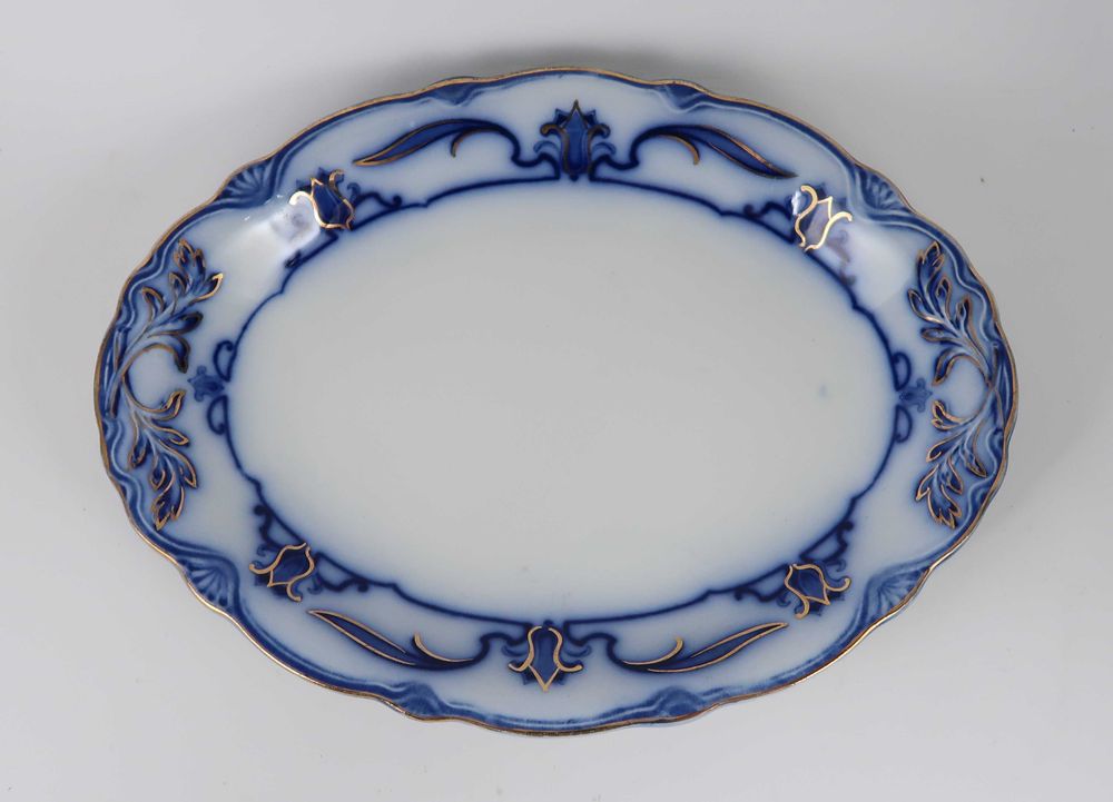 Travessa Lotus Grindley Flow Blue - 30 cm