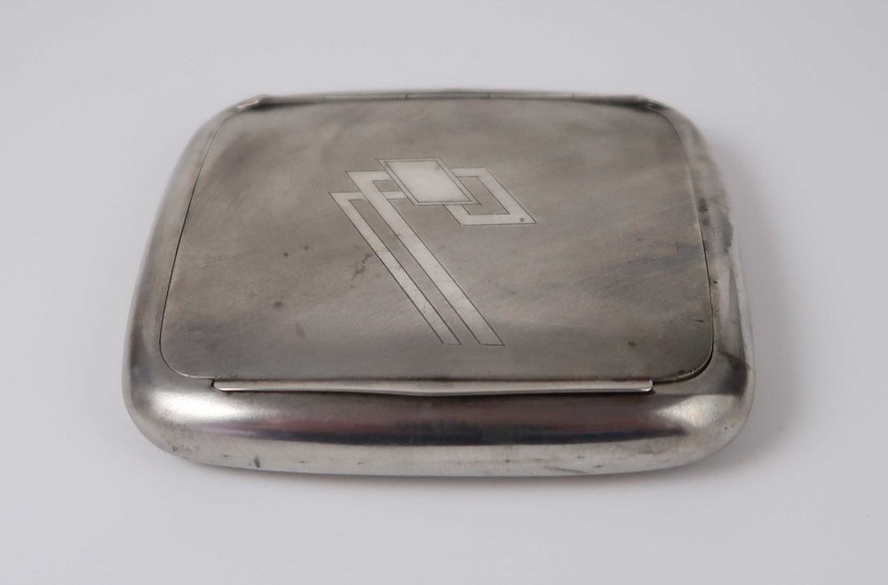 Caixa de rapé Art Deco em Prata